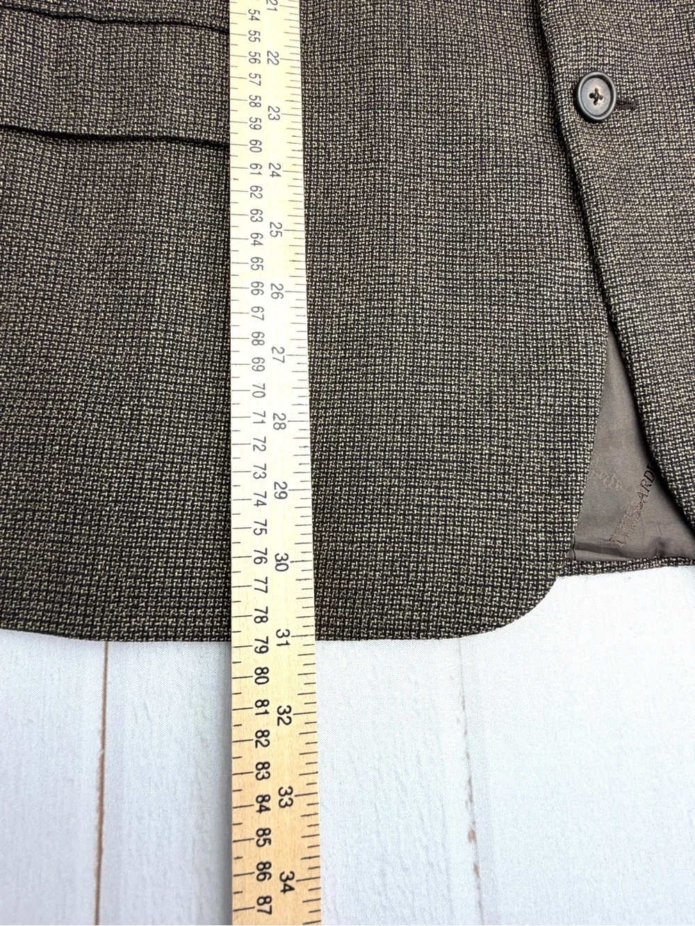 Trussardi Sartoriale Men’s 54R Super 100 Wool Blazer Made in Italy Brown